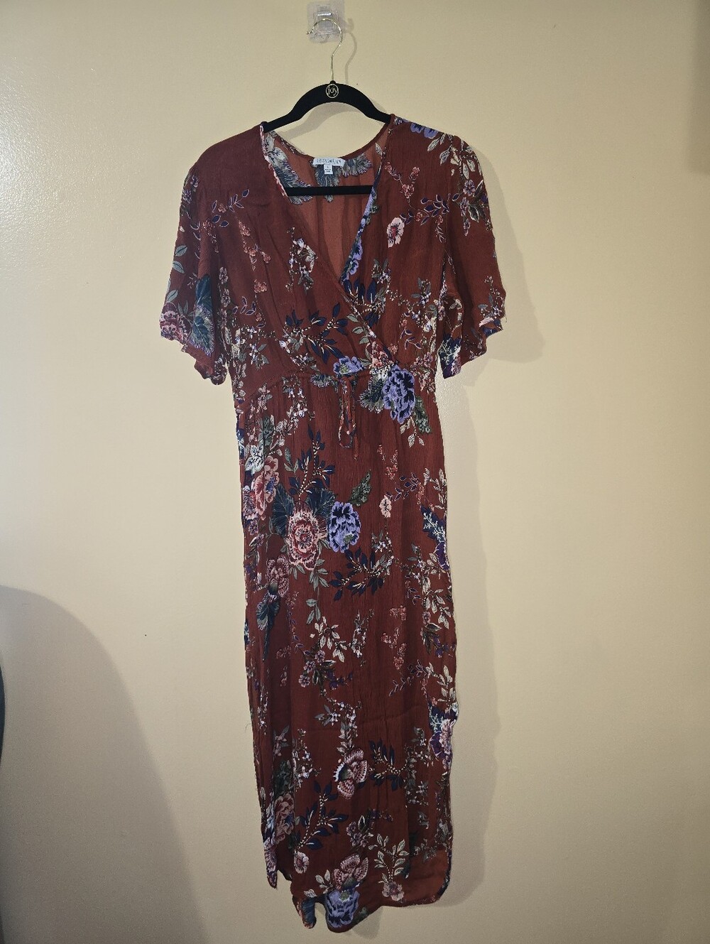 Patrons of Peace Rust Floral Maxi Dress